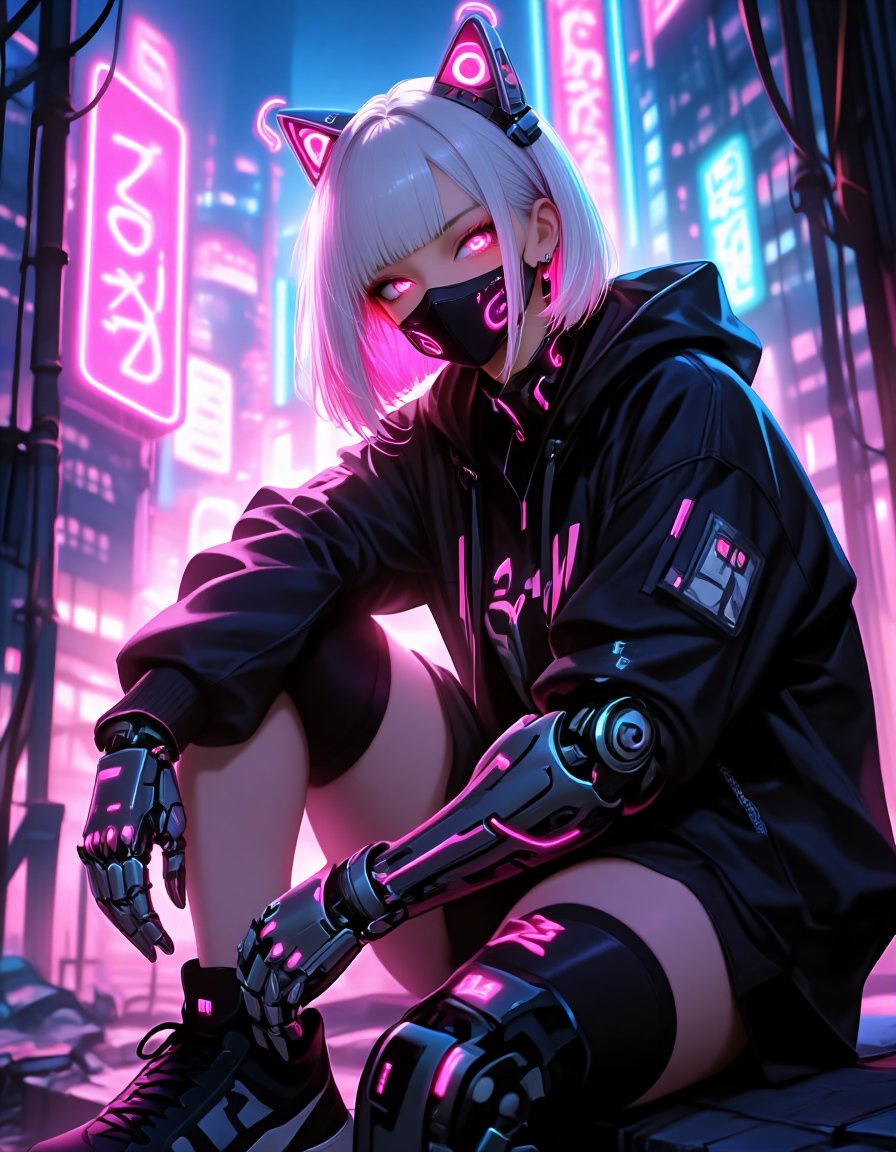 QT your Cyberpunk Beauty 

TFTT <a href="/NoPuppet69/">NoPuppet</a>, Inviting:
 <a href="/NuitMoore/">Nuit Moore</a> <a href="/MusicDca/">Neon Horizons</a> <a href="/Jodi_Kronman/">Jodi K.</a> <a href="/dkplus9/">Daniel Kuykendall</a> <a href="/IrrealAI/">Irreal</a> 

Created with Dreams &amp; Lace, a semi-realistic style. Links at darkinfinity.art/new
<a href="/PixAI_Official/">PixAI</a> #pixai #AIイラスト #Pixaiart #AiAnime #PixAIMask