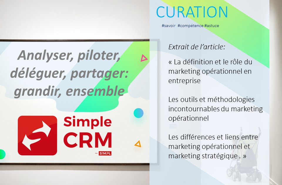 SIMPLE_CRM's tweet image. Marketing opérationnel : les étapes essentielles pour réussir en entreprise #curation #savoir #compétence curation-actu.blogspot.com/2025/12/market…
