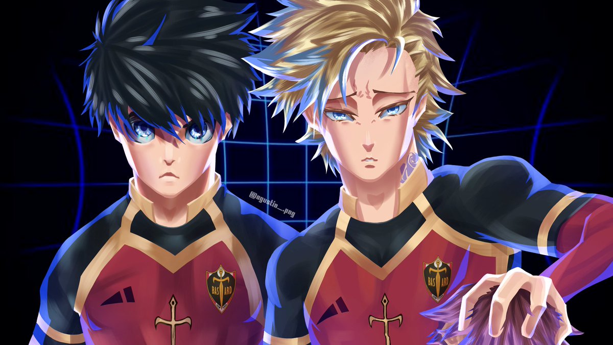 ArtGusAgustin's tweet image. ✏️💵Comisiones de Isagi y Kaiser para el crack de @M4Kin_G y su próximo tema de los mismos🔥

Vayan a apoyar muchísimo su proyectazoo🔥💖

(El fondo lo puse para que no quede negro)

#bluelock #digitalart #geek