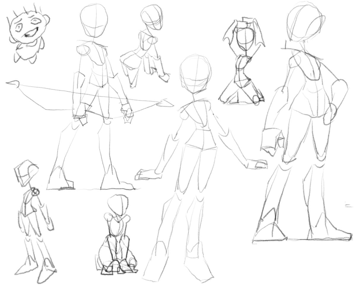 some mannequins. taking it easy.