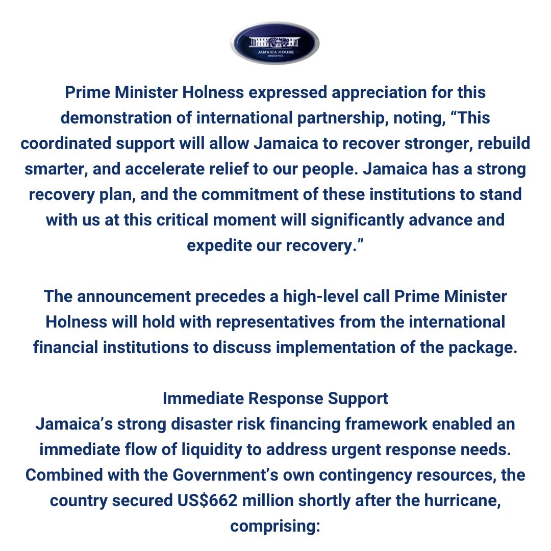 Andrew Holness tweet media