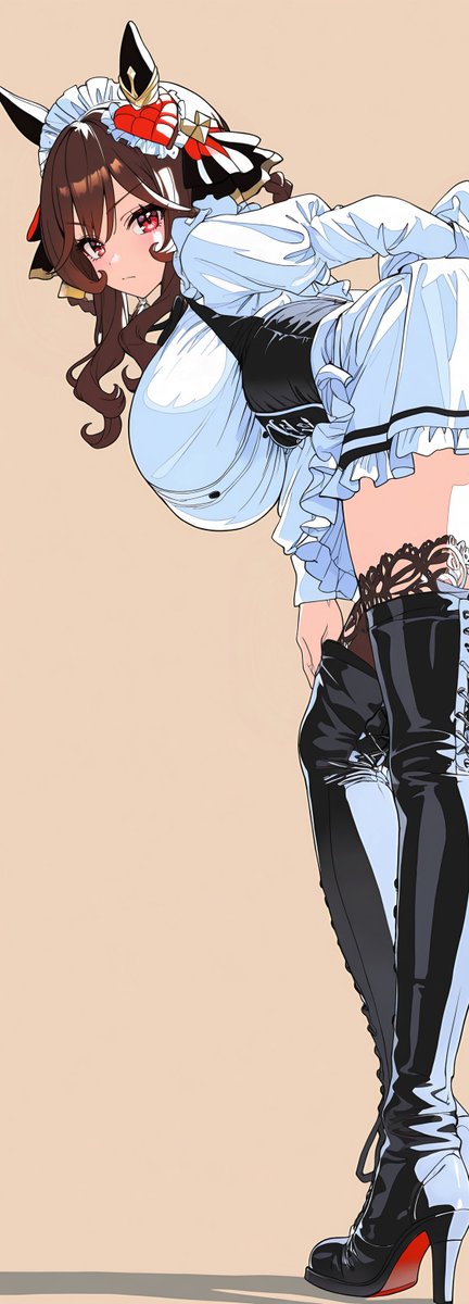 メイド服な貴婦人 の leaning forward 
ジェンティルドンナ / Gentildonna   
ウマ娘 プリティーダービー / umamusume