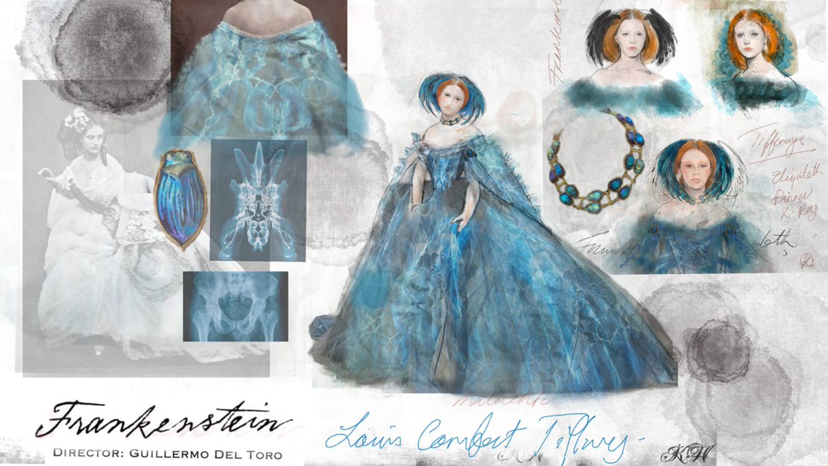 izzah_vl's tweet image. kate hawley was honoured as the costume designer of the year at the british fashion awards 2025 for her work in frankenstein, so glad she is getting her flowers.