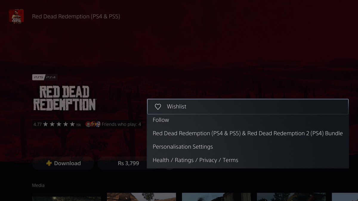 rvPlaysz's tweet image. I have the Red Dead Redemption PS4 physical disk, but when I try to upgrade to the PS5 version on that physical copy, it doesn&apos;t show that option for me.

Has anyone else who got the PS5 version from a physical copy also experienced this?
#rdr #PS5 #RedDeadRedemption