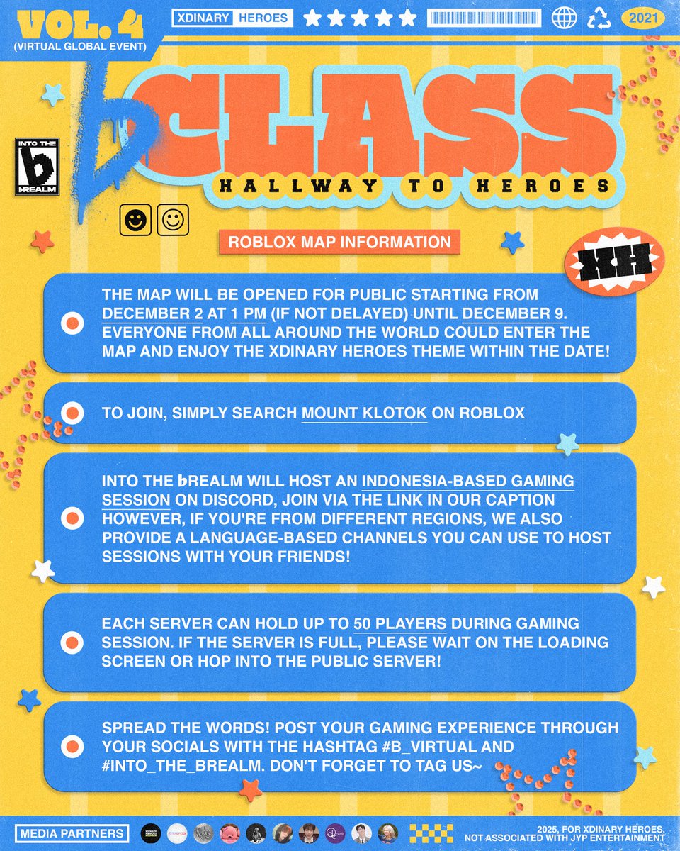 IntoThebRealm's tweet image. &amp;lt;A New World of ♭Virtual&amp;gt;

Let&apos;s get into the ♭Virtual world, shall we? Log in. Gather up. Play on. Roblox time! 🎮 ✨️

The map will be opened at 13.00 WIB (unless delayed), so get ready!

🔗 Roblox Map
tinyurl.com/bVirtualWorld

🔗 Discord
discord.gg/9A3BFMcg

🔗 Roblox…