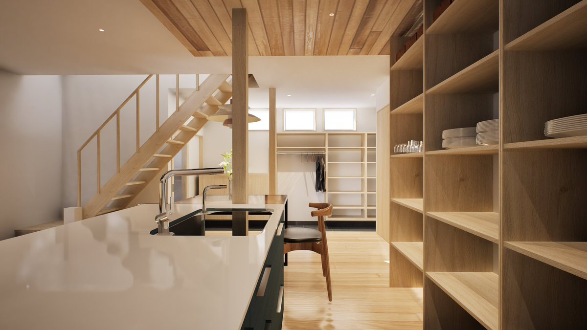 oguri_kk's tweet image. よし、パースは一旦このテイストでいこう。

次は構造、空調、意匠を実現するため施工図の精度を磨いていく。

施工者として、施工図が要。

正直JWは苦手なので、
15年ぶりにAutoCAD始動！