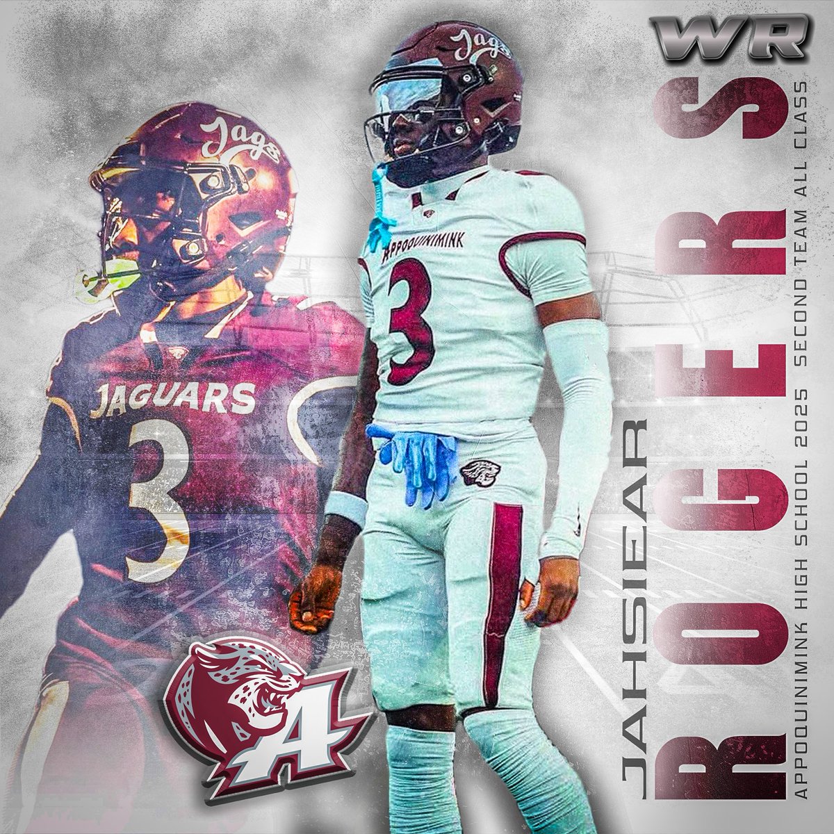 AppoFootball's tweet photo. Congratulations to @Jahsiear3Rogers on 2nd Team All Class https://t.co/Ac6cOhMZHJ