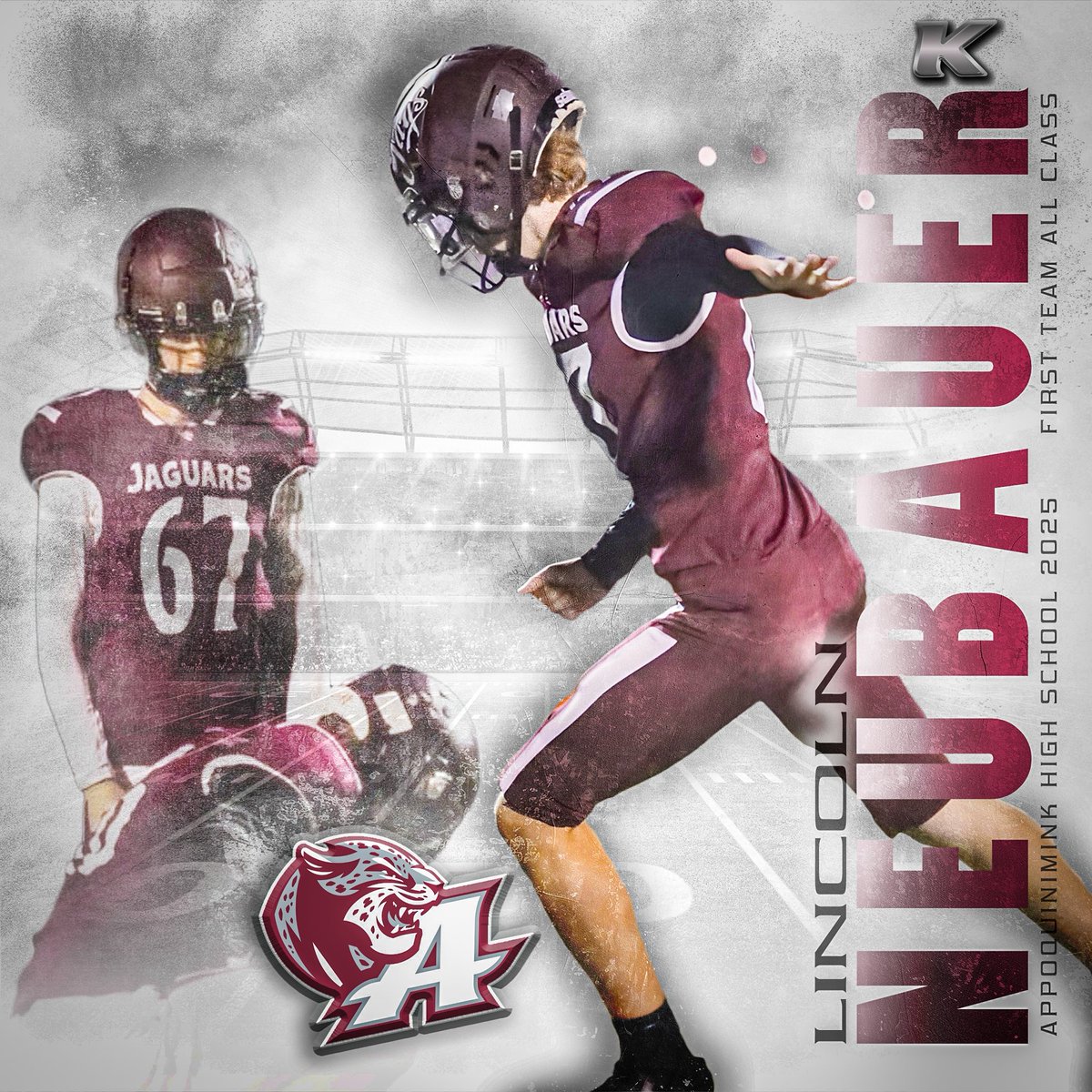 AppoFootball's tweet photo. Congratulations to @LincolnNeubauer on 1st Team All Class https://t.co/E0bw9776o1
