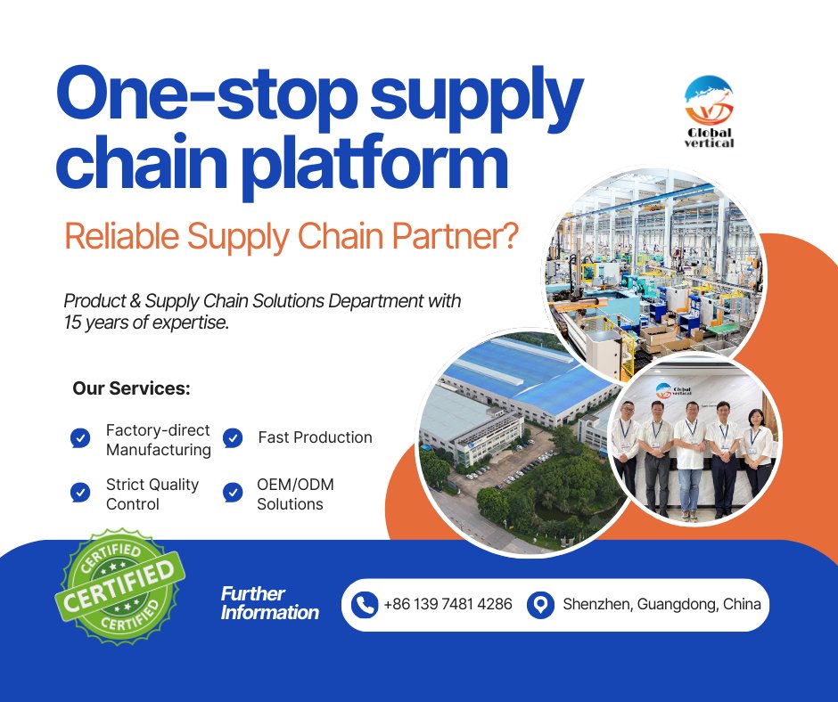GlobalVertical_'s tweet photo. Looking for a supplier you can truly rely on? Our Product &amp; #SupplyChain Solutions Team is here to support you.
We combine #manufacturing strength with one-stop supply chain solutions to help your products move from concept to market—faster and smoother. https://t.co/C9lrM8eggK