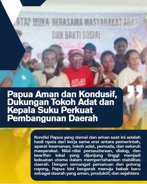 pericancer's tweet image. para tokoh adat dan kepala suku menghadirkan situasi Solid Bumi Cendrawasih untuk wujudkan papua yg aman dan kondusif dalam menggenjot pembangunan daerah.
#PapuaRumahPersatuan