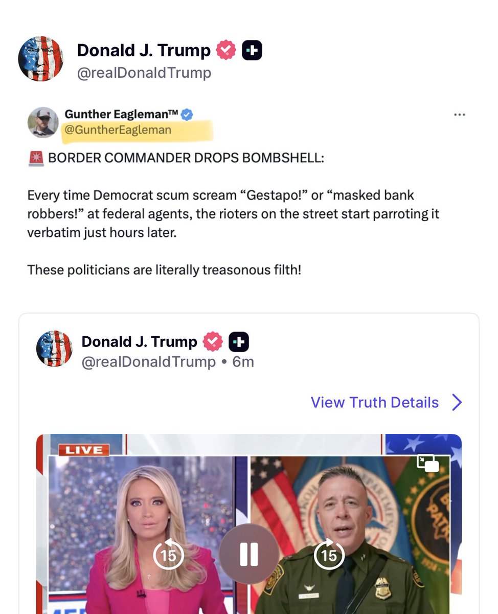 🚨HUGE: Shoutout to <a href="/GuntherEagleman/">Gunther Eagleman™</a> for the repost by <a href="/POTUS/">President Donald J. Trump</a>!! 

Well deserved!! 🔥