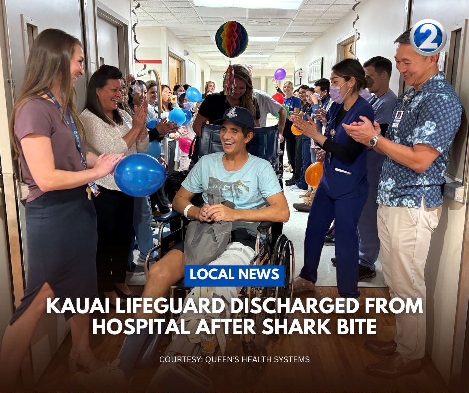 A Kauai lifeguard who was bitten by a shark will get to spend Christmas at home.

Read more: tinyurl.com/3nw4vtyh?utm_m…
