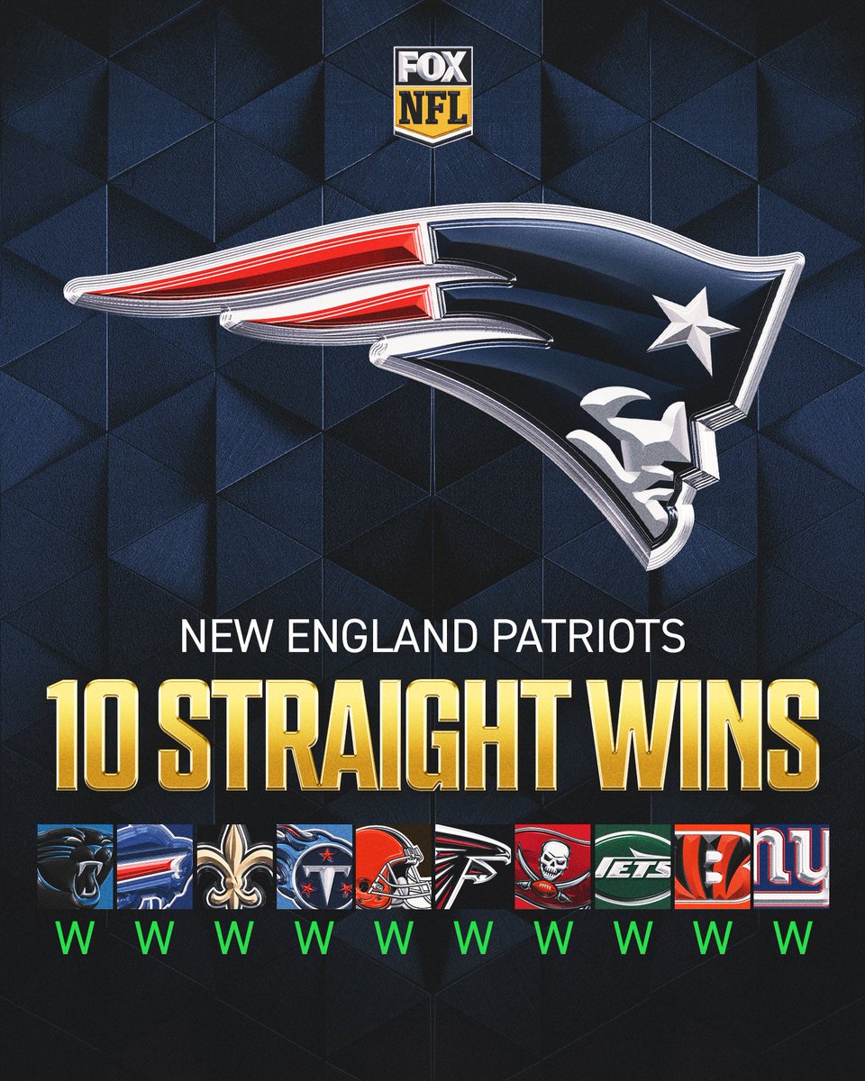 TEN wins in a row for the Pats! 🔥 