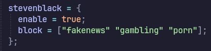 sabyabhoi's tweet image. One of my favorite #NixOS features: add 4 lines to config, block all adware, fake news, and adult content sites system-wide.
&amp;gt; There&apos;s a hosts repository that maintains the blacklist
&amp;gt; DNS-level blocking without installing anything
