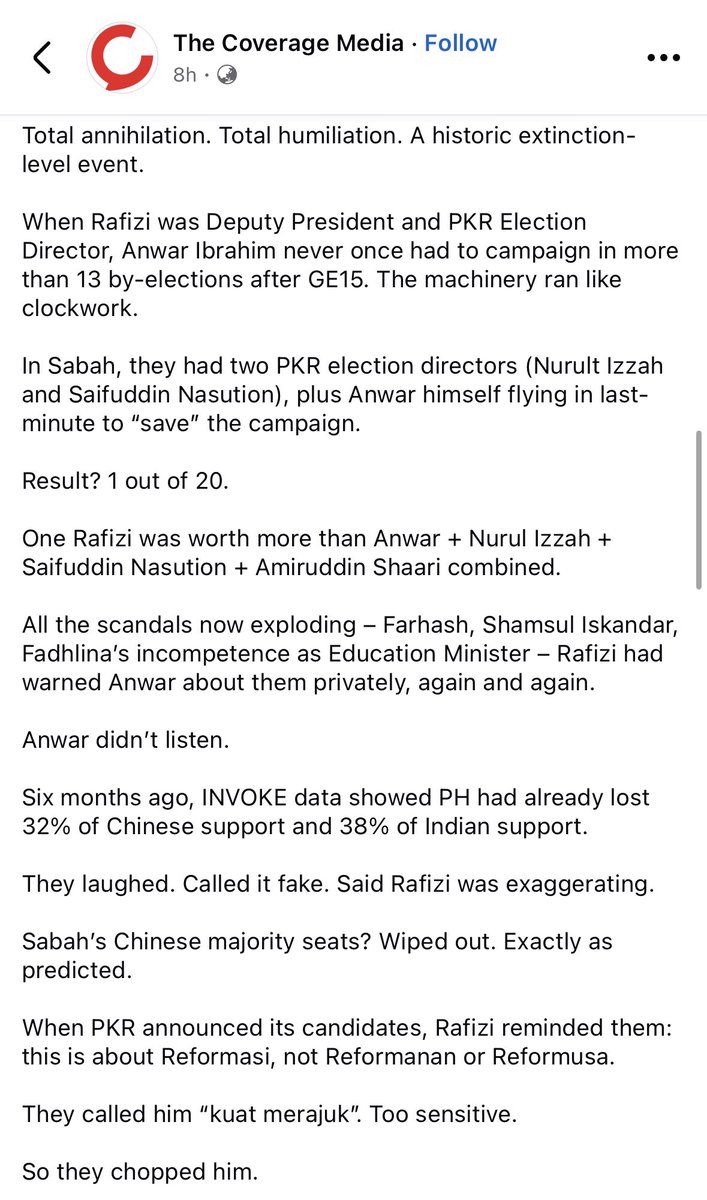 The coverage media say it all…

<a href="/rafiziramli/">Rafizi Ramli</a>