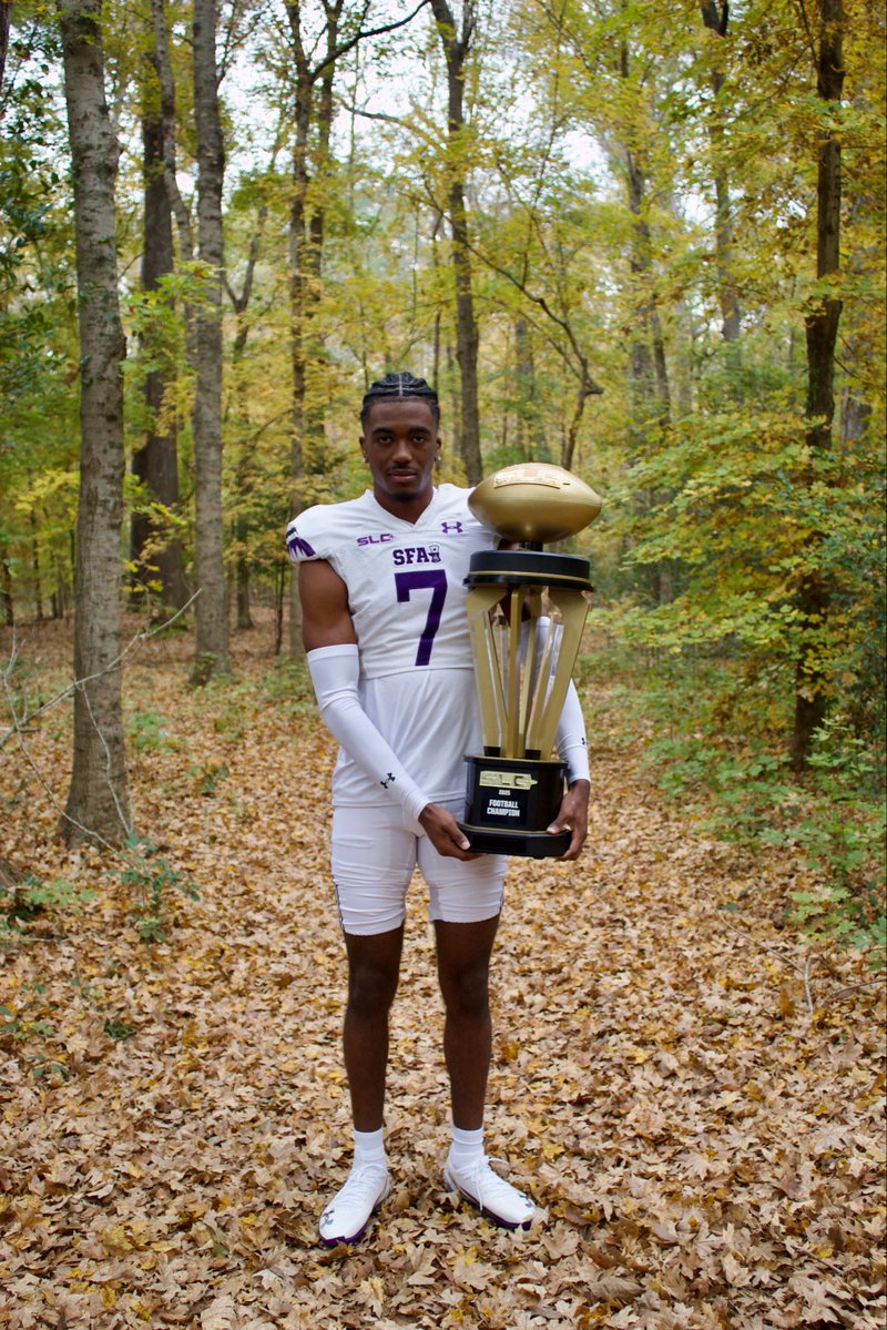 I wanna thank God for giving the vision to go Juco again to grow as a football player and a person, also wanna thank coach macon, coach lucas, coach moore for believing in me from day 1. Thank coach trice, and coach carthel and rest of the SFA family for a chance. #Commited ❤️