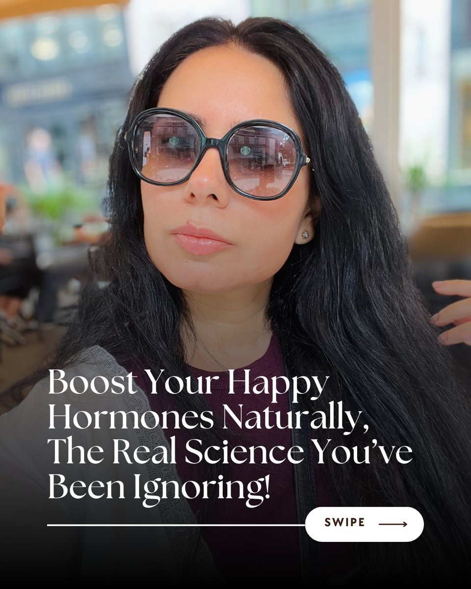 DeeptaNagpal's tweet image. Your “Happy Hormones” Explained and How Food Helps Boost Them Naturally.

Swipe to learn, GABA, serotonin, endorphins and oxytocin all play different roles in mood, sleep, stress, digestion, connection and overall emotional wellbeing.

This carousel breaks down:
- What each…