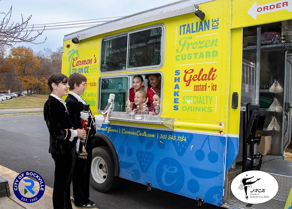 FriendsRcb's tweet image. The Rockville Civic Ballet Claras &amp;amp; Fritzs portrayed by Kaylin, Lilian, Hannah, Willa, Xander, &amp;amp; Andrew came by the Rockville Carmens store for some sweet treats on 
#ClarasMagicalJourney!  

📅: Dec. 5-7 &amp;amp; 12-14
🎟:  fscottfitzgerald.showare.com/eventperforman…
💵: $17/Adults and $13/Seniors &amp;amp; Kids