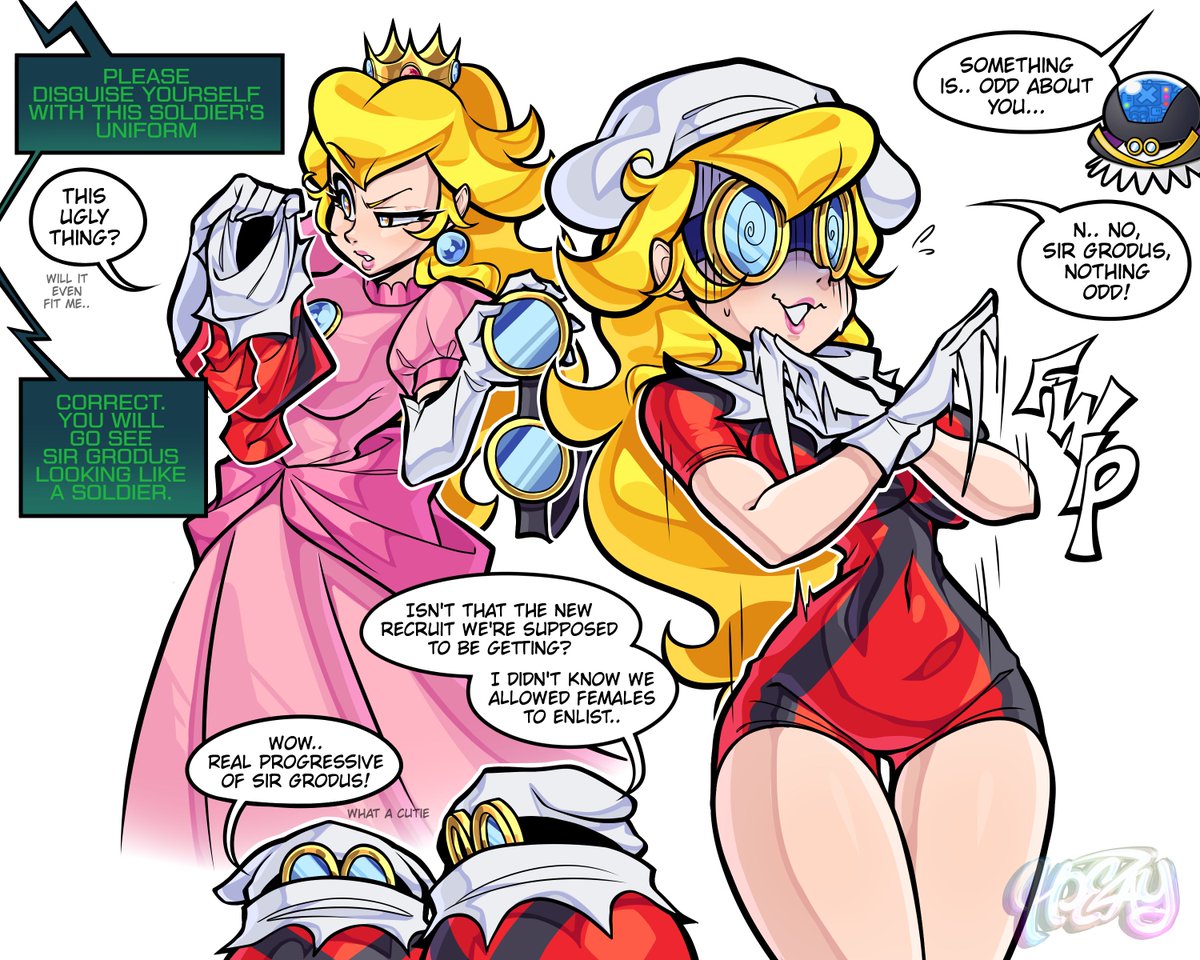 hoezayART's tweet image. how did that disguise work are they stupid [TTYD fanart]