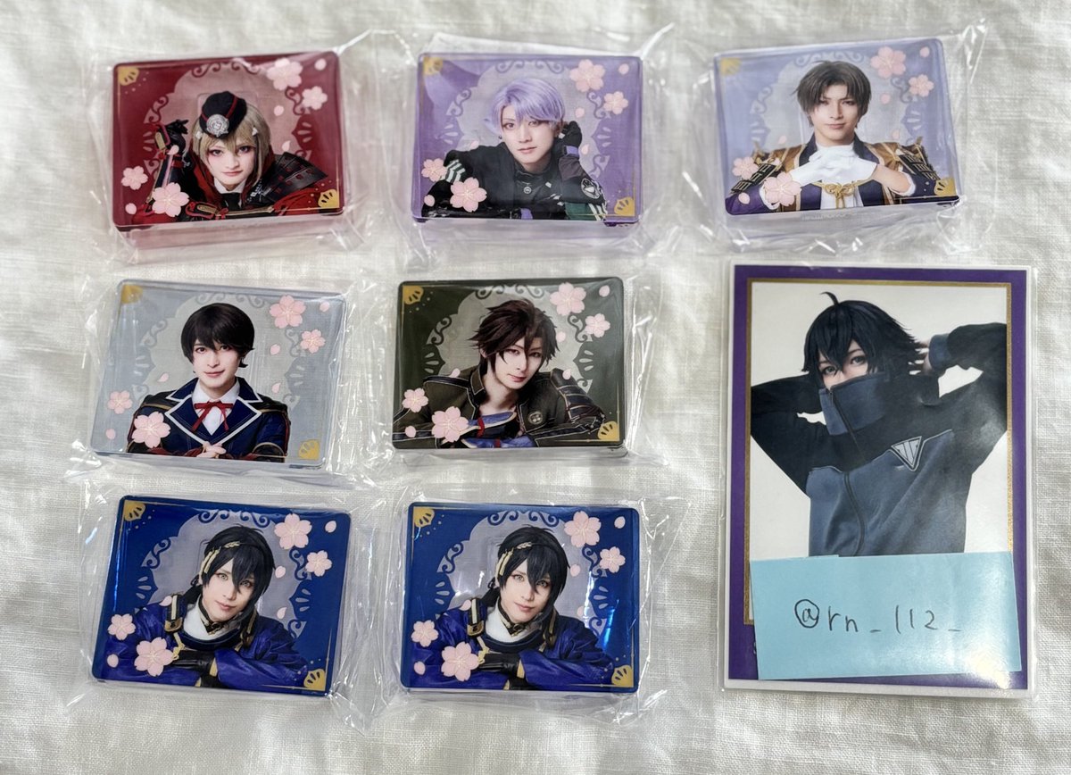 rn_112_'s tweet photo. 【交換/譲渡】ミュージカル刀剣乱舞 刀ミュ 博覧会  アクリルメモスタンド 

譲：五月雨、三日月2、日向、長谷部、御手杵、堀川

求：膝丸or水心子または譲渡。
郵送希望です。検索からでもお気軽にお声がけください！ https://t.co/dMbpWgvYaw