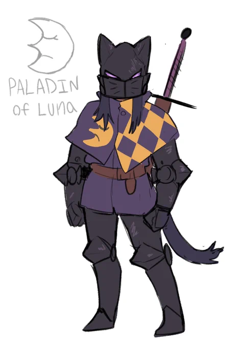 Paladin from the Covenant of Luna a church dedicated to the Goddess of night, and magic