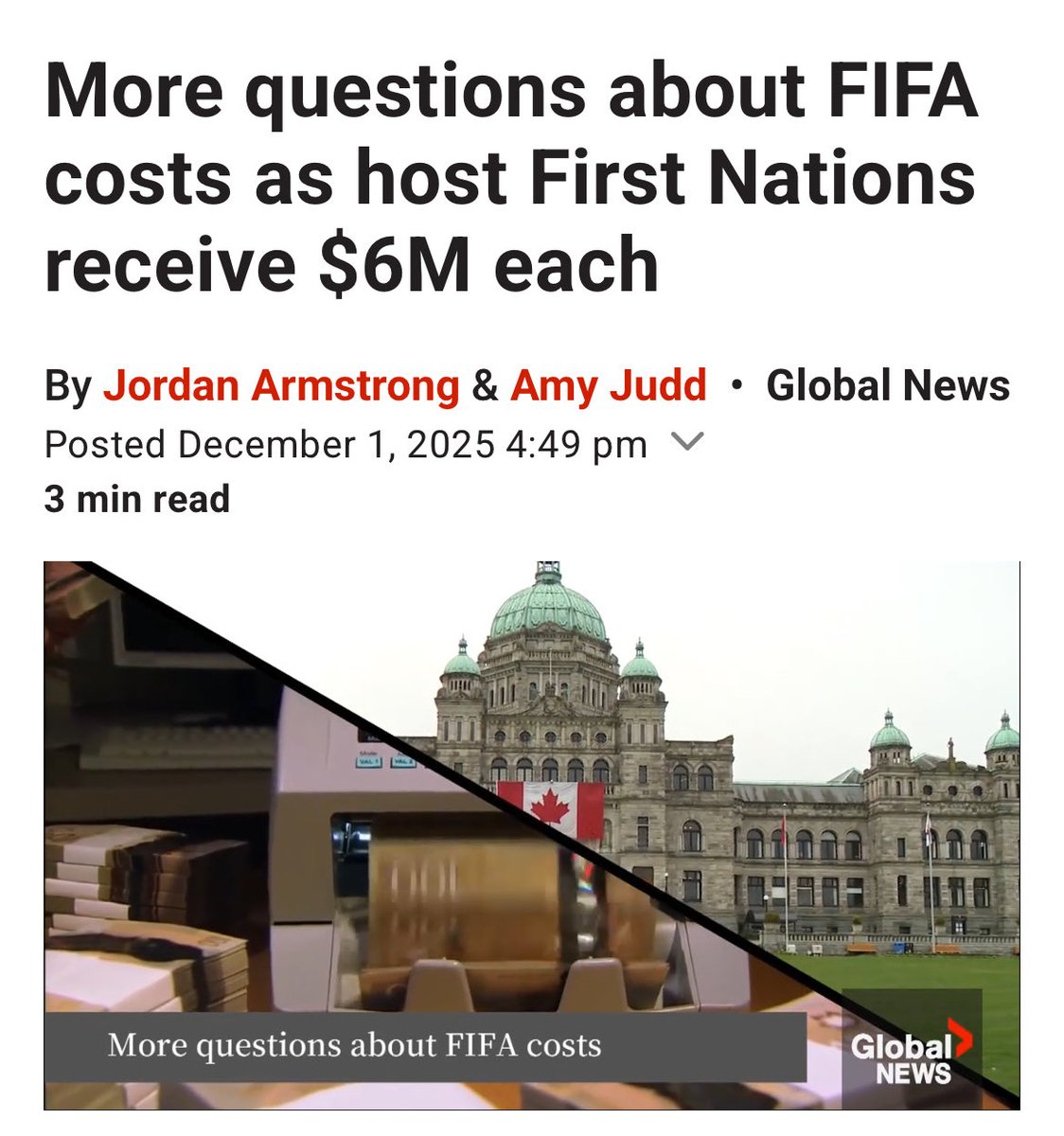 “$18 million has been paid to the Musqueam Indian Band, Squamish Nation and Tsleil-Waututh Nation… However, there is no mention of any specific conditions attached to the money”

More taxpayer money flowing to First Nations unchecked..

globalnews.ca/news/11554985/…