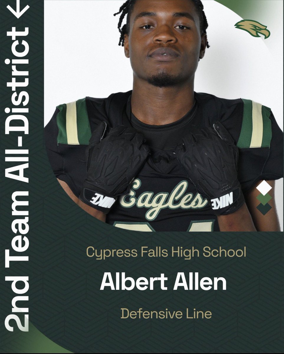 34blitzAlbert's tweet photo. Blessed to be a 2nd Team All-district defensive line(TEXAS 6A) check me out!!
https://t.co/zMLy2s8OCr @CyFallsFB @RecruitingCFHS https://t.co/sGcCtosoEw