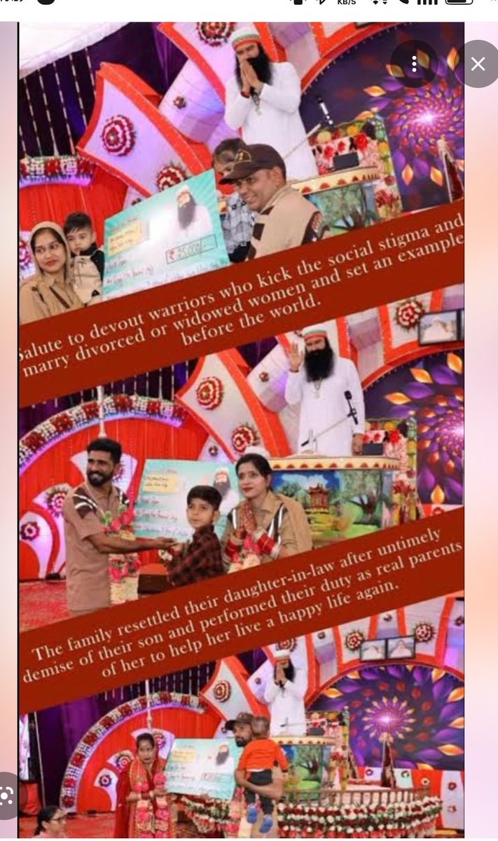 deepkour732091's tweet photo. सम्मान और खुशी से भरा नया जीवन शुरू करने में मदद करने के लिए Saint Gurmeet Ram Rahim Singh जी ने ‘New Light of Hope' मुहिम शुरू की।इसके माध्यम से गुरु जी उनके परिवारों को पुनर्विवाह के लिए बढ़ावा देते हैं और उन्हें सहानुभूति का हाथ बढ़ाने के लिए प्रेरित करते हैl
#WidowRemarriage https://t.co/x3W1h22KWp