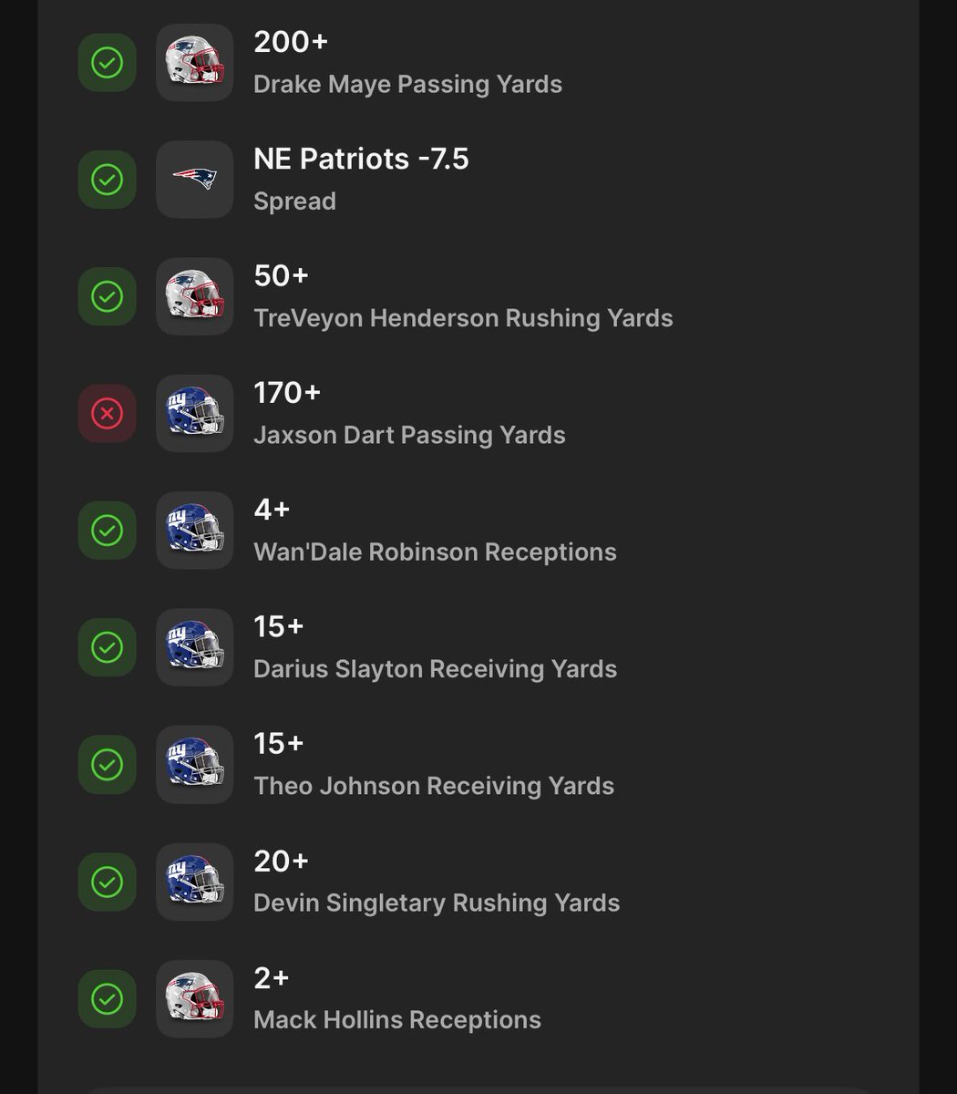 I was hoping for more garbage time yards from Dart. 🤷‍♂️