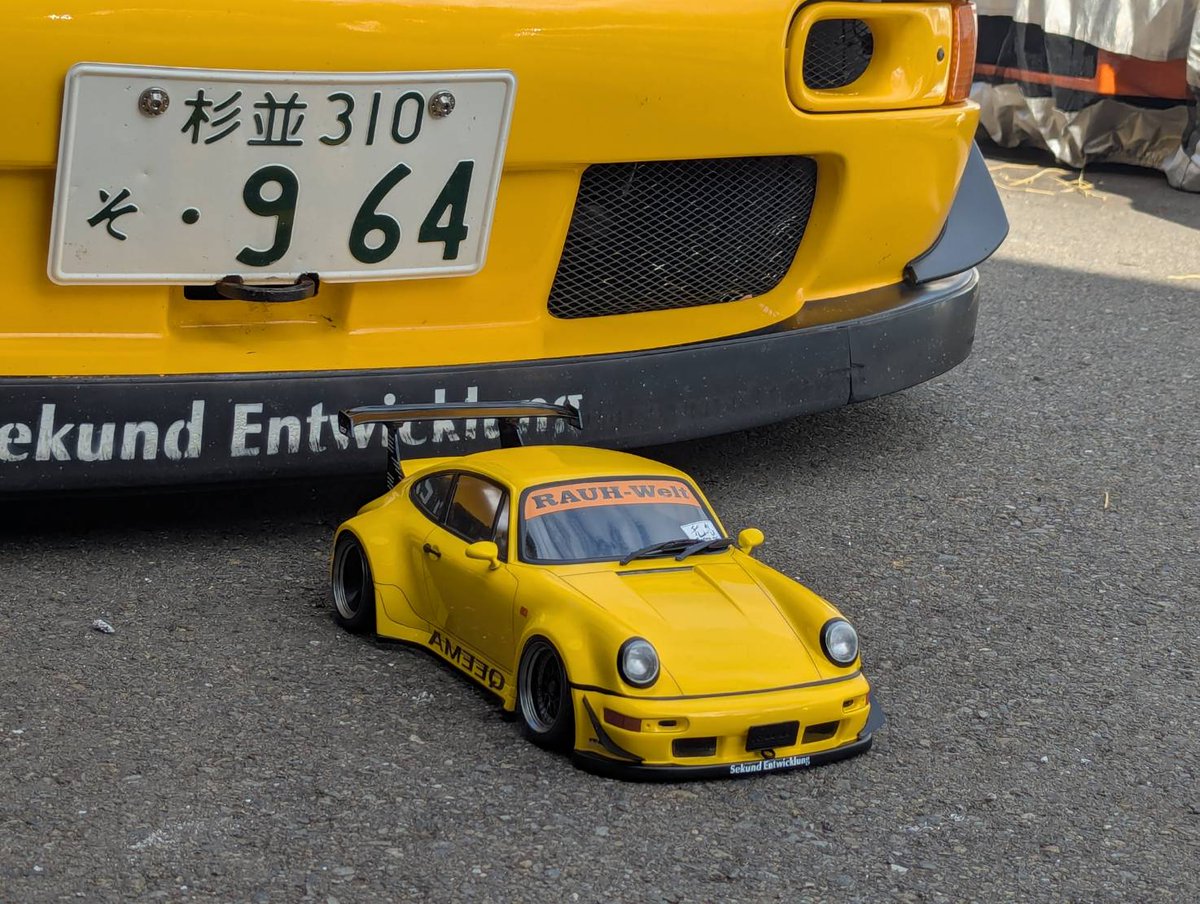 RWB 964 "QEEMA" が1/10スケールに。
#RauhWeltBegriff #Porsche #ドリラジ
