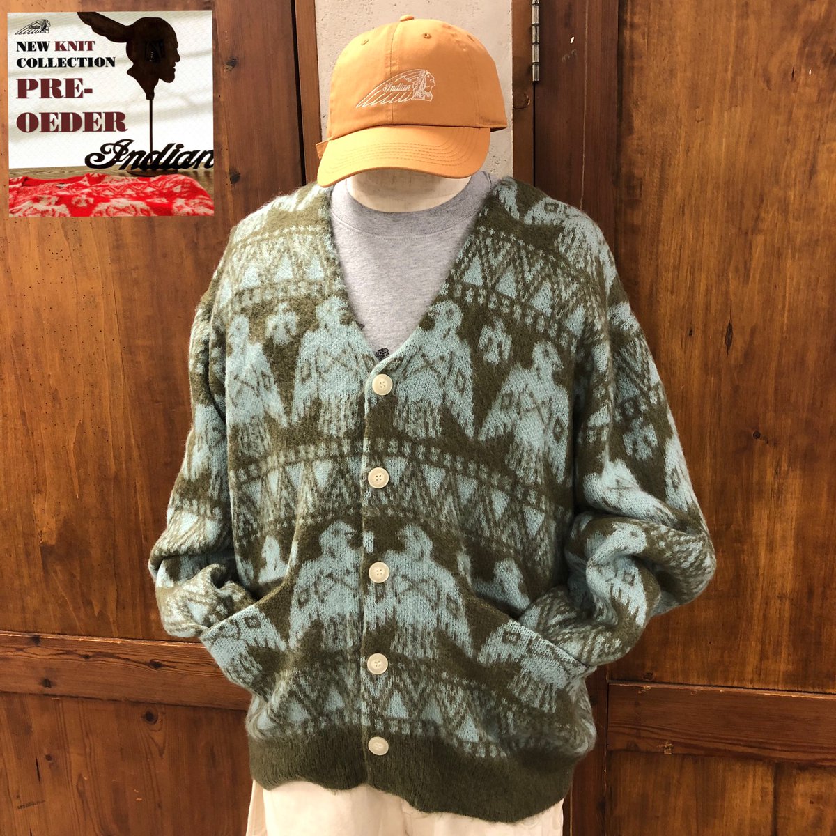 MIX4501's tweet photo. どこか愛らしいサンダーバードをモチーフにしたニットカーディガン。

モヘアの柔らかな風合いに、柄とカラーリングが絶妙にマッチし、レトロなヴィンテージルックを演出します。

柔らかく、とても軽い着心地も特徴です。 https://t.co/B4VO8HC8zC