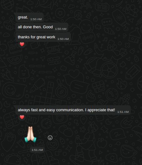 jinnatul_md's tweet image. Just wrapped 4 months of automation work for a German coaching agency. 

Client feedback after my last invoice: 
“Great work. Always fast and easy communication.” 

Grateful for clients who value quality and speed! 🚀

Open for DM

#Automation #ClientFeedback #NoCode #zapier