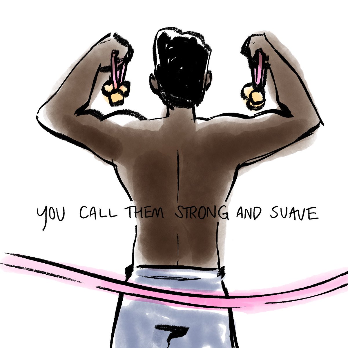 jay_rayart's tweet image. When I was in 5th grade i wore a pink shirt to school and a girl told me black boys couldn’t be pretty (1/2)