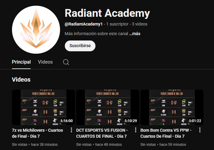 PepsManzur's tweet image. ✨¡ESTRENAMOS NUEVO CANAL! ✨

Todo el contenido de la #RadiantAcademy ahora también lo podrás disfrutar en YouTube! 🚀

¡Los esperamos por allá con mucho contenido! 🙌

¡Muchas gracias por bancar el proyecto! 🫂
🔶youtube.com/@RadiantAcadem…