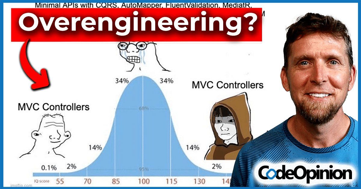 aspnetcore_news's tweet image. Minimal APIs, CQRS, DDD… Or Just Use Controllers? by @codeopinion codeopinion.com/minimal-apis-c… #aspnetcore