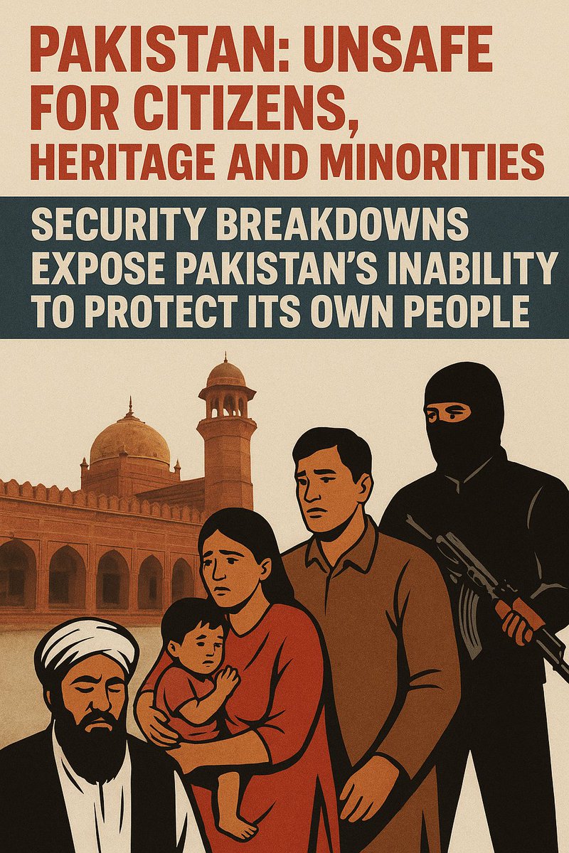 rukhsarmir2025's tweet image. Pakistan mein security breakdowns ne sabit kar diya hai ke awaam, virasat aur minorities bilkul mehfooz nahi, hukoomat unki hifazat mein nakam nazar aati hai.
#PakistanCrisis #SecurityFailure #HumanRights
$XDC #WidowRemarriage #sanatandharma #SamanthaRuthPrabhu