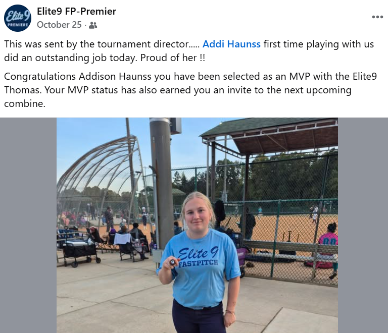 Addi Haunss (2027 - #2 - Pitcher, 1st, 2nd) tweet media