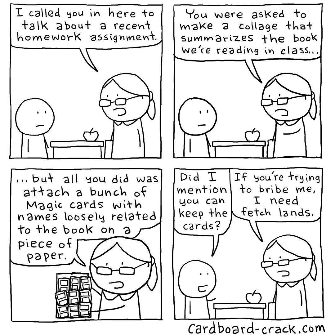 Cardboard_Crack's tweet image. Homework #MTG