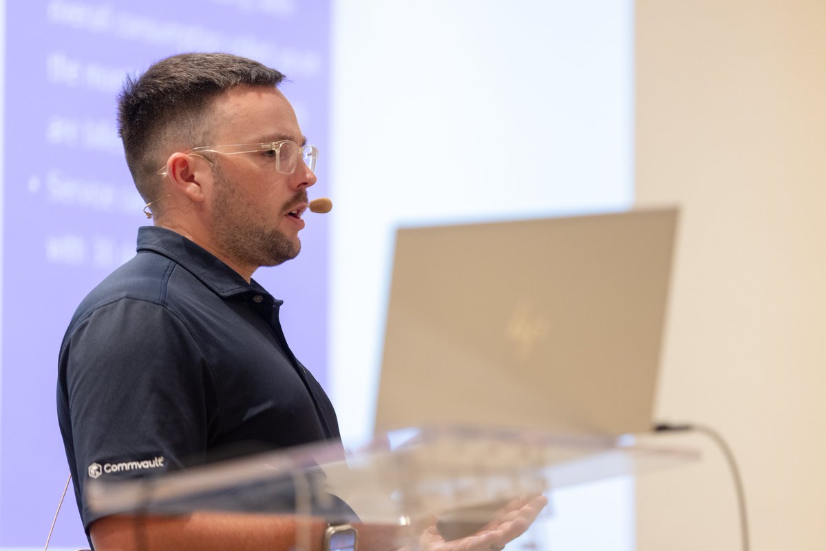 CloudStack's tweet image. #CloudStackCollabRecap! 

David Humes from @ussignalcom sharing real lessons from launching an enterprise cloud and what’s coming next including VDI, on-prem and high-performance compute.

Subscribe and tap the bell to be notified when sessions go live!
👉 cloudstack.short.gy/uJ1Z8H