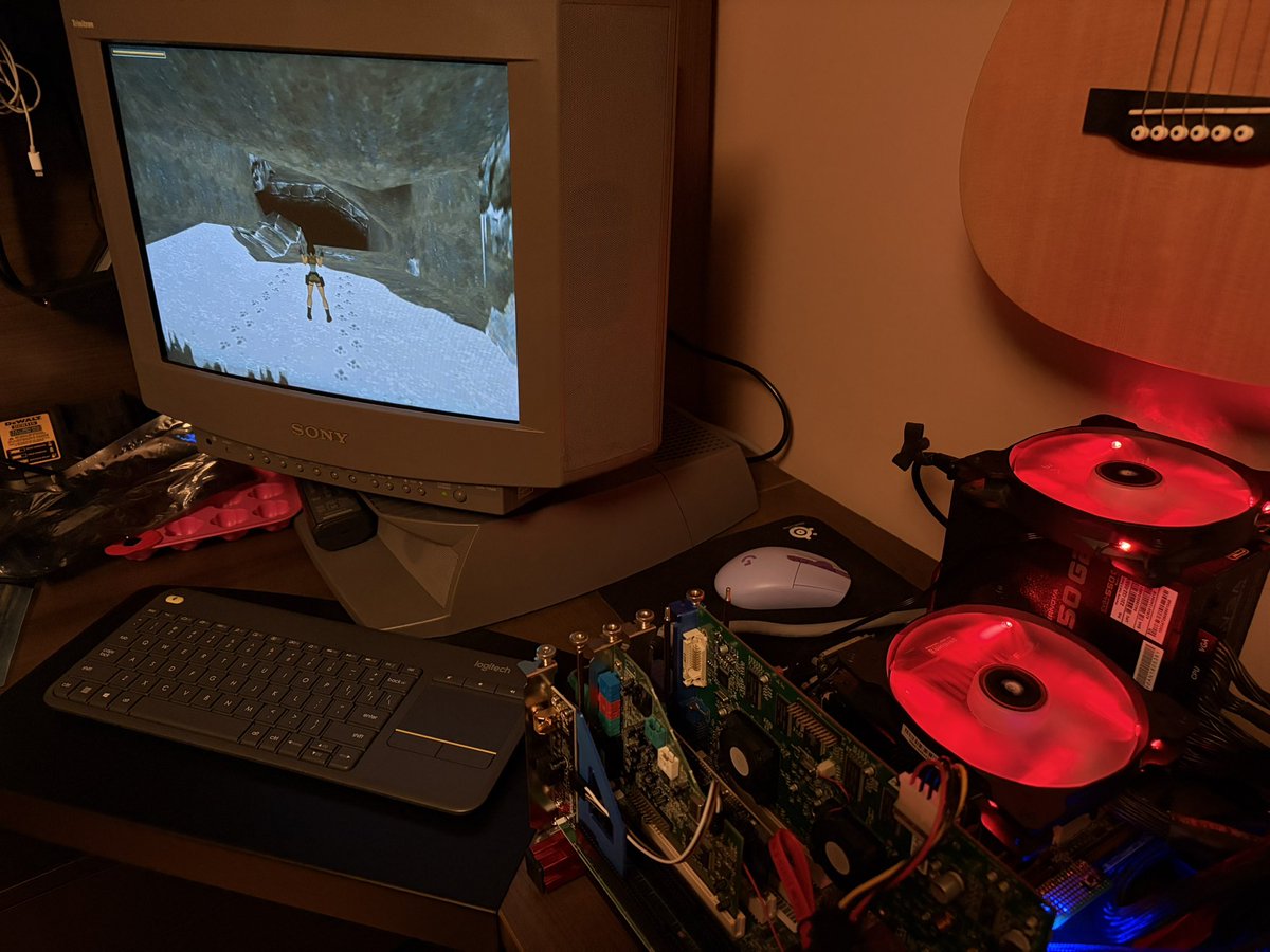 The first Tomb Raider on the last Voodoo card🥲