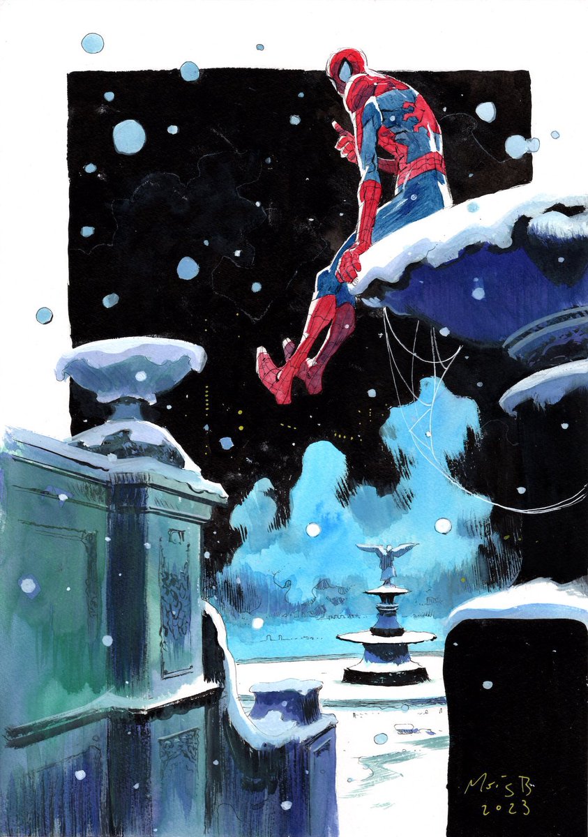 Snowy Spider-Man by <a href="/matiasbergara/">Matías Bergara</a>