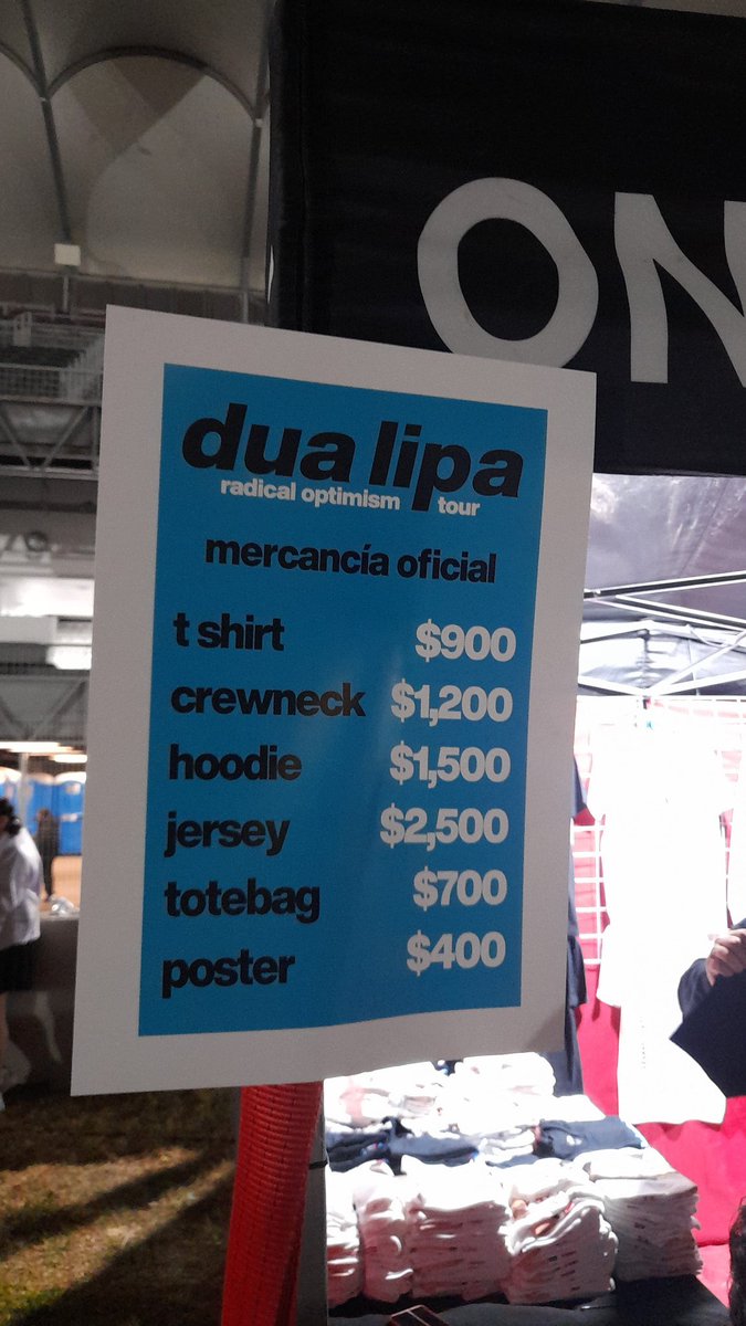 lipasdaily's tweet photo. Mexico is the only country in the Latin America leg of the Radical Optimism Tour, where the Jersey of the official merch is being sold.

2500 Pesos Mexicanos
$130 US dollars https://t.co/adMwK4iYrO