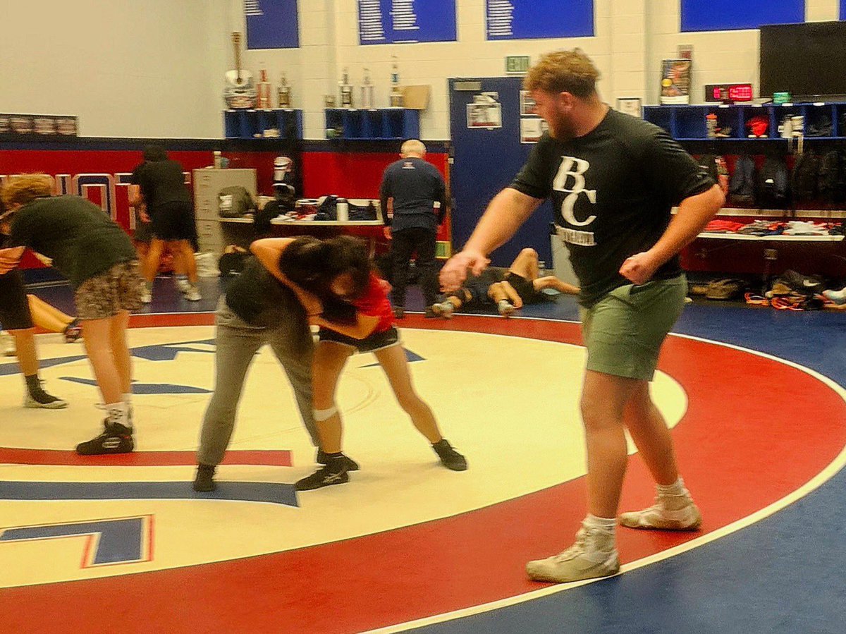 Excited to be coaching wrestling in the offseason. Giving back to a program that has done so much for me. Excited to pass some of what I learned down to the next wave of wrestlers at Liberty High School.
