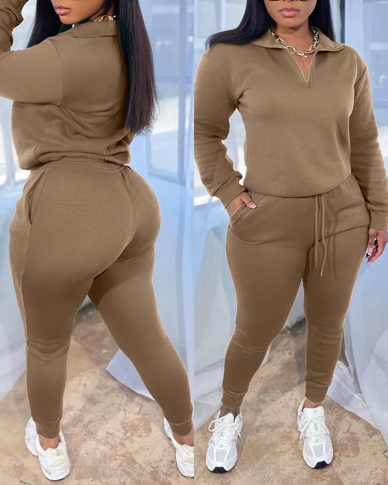 SRTrendsDeals's tweet image. 2 Pieces Outfit High Neck Half Zip Drop Shoulder Top and Drawstring Elastic Waist Slim Fit Jogger Pants Set Casual Tracksuit at $36.92

sovrn.co/1qfa2j5

#Drawstring #Elastic #Jogger