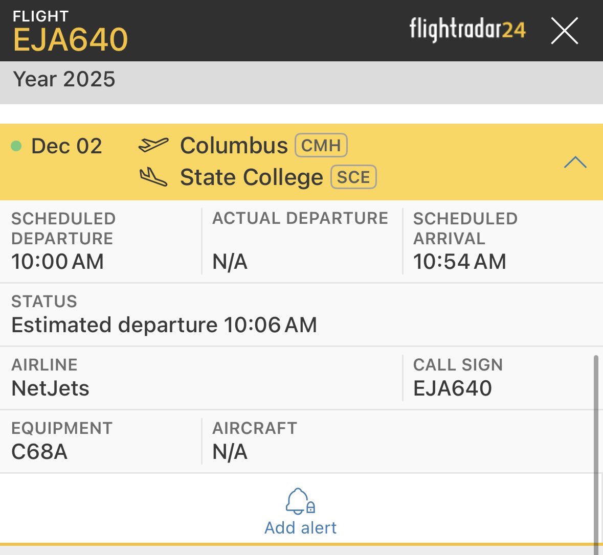 Blutman27's tweet photo. Flight Tracking

Brian Hartline getting a Penn State HC interview done tomorrow? 

Will work to confirm https://t.co/O1NeKkm18q