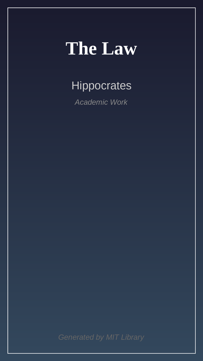 texi_app's tweet image. Explore Hippocrates&apos; &quot;The Law&quot; 📚, a profound treatise from MIT emphasizing rigorous, ethical, and learned practices in medicine. Its timeless wisdom still guides us today! ✨⚕️ #texi #books #knowledge #mit #english