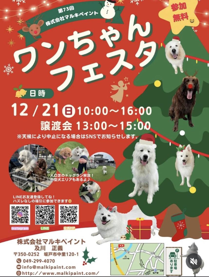 埼玉県＆神奈川県にて★12月里親会のお知らせ★みんなで運命の里親さんを待っています🥰

お問い合わせ先
little-quu@nifty.com
08041423180

わんにゃん小梅保育園
ＦＡＲＣＯ