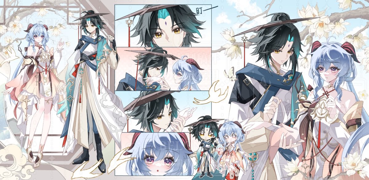 #魈甘 #xiaoyu #xiaogan
是约稿
甘雨生日快樂！