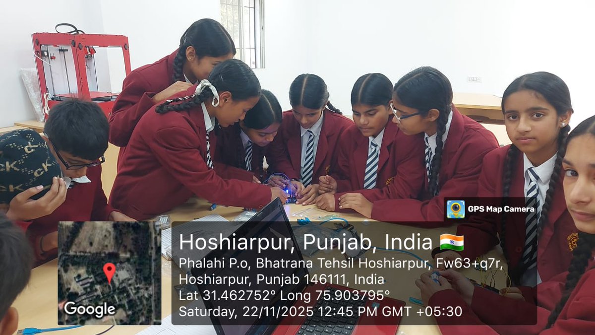 jnvhoshiarpur's tweet image. In the Atal Tinkering Lab, students dived into robotics activities, enhancing their curiosity, creativity, and problem-solving skills.
#ATL #RoboticsEducation #YoungInnovators #TechSkills #21stCenturyLearning