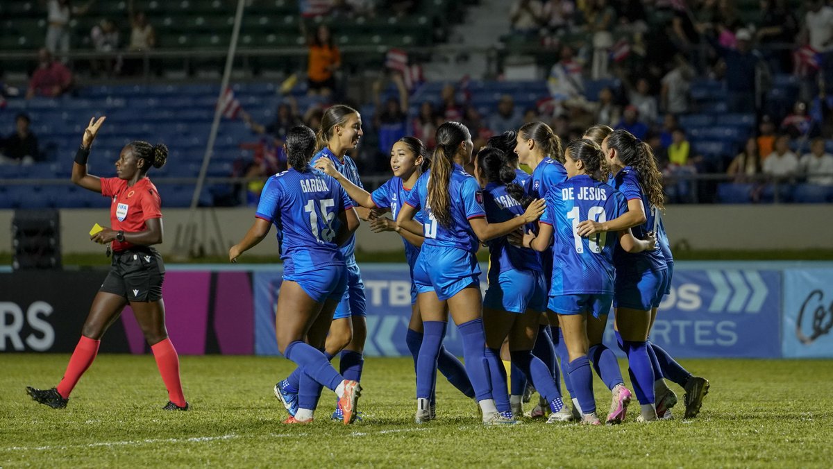 Aguilera marca cuatro goles en la victoria de Puerto Rico sobre Santa Lucía en las Clasificatorias Concacaf W.

bit.ly/3M9ysZW